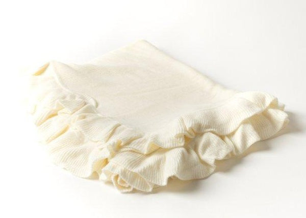 Jersey Knit Ruffle Blanket