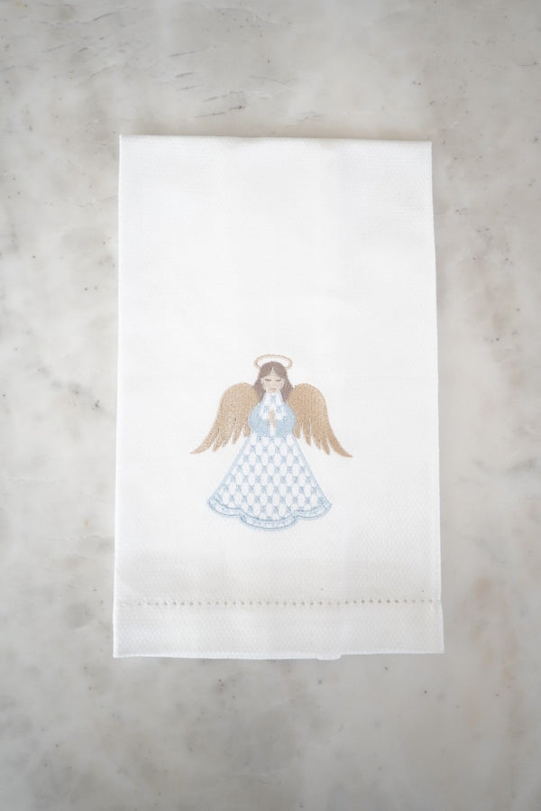 Light Blue Angel Hand Towel
