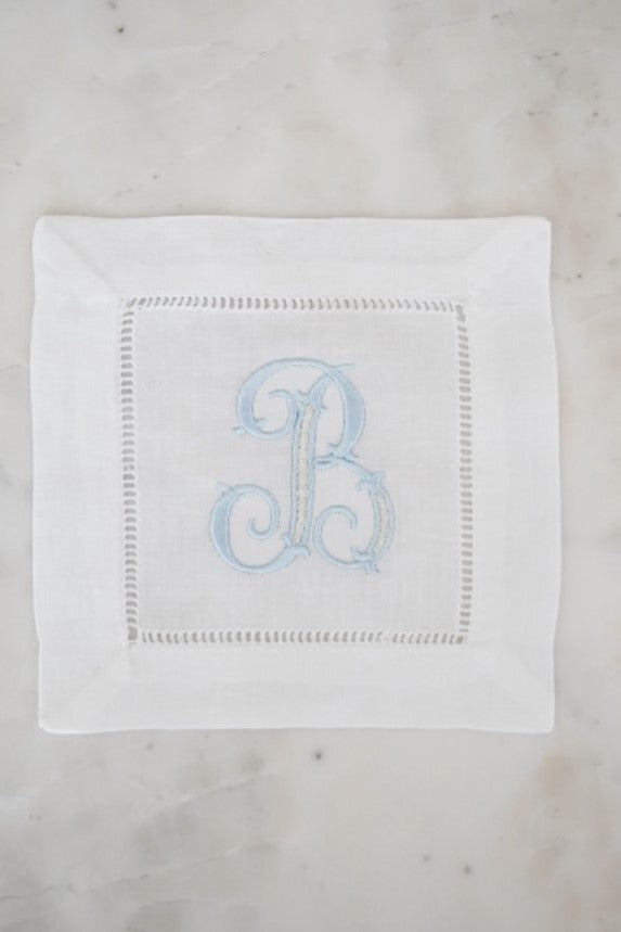 Initial cocktail napkins - Set of 4